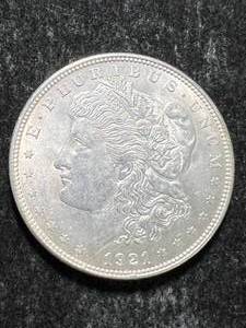 lot 59 image: 1921 US MORGAN SILVER DOLLAR UNC