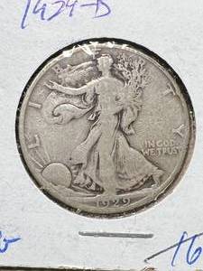 lot 62 image: 1929-D US WALKING LIBERTY HALF DOLLAR
