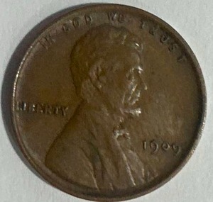 lot 7 image: 1909-VDB Penny