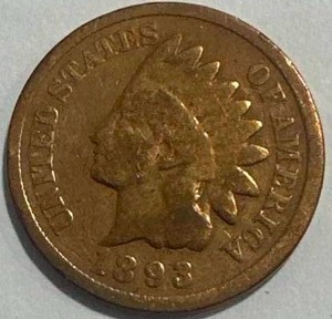 lot 12 image: 1893 Indian Head Penny