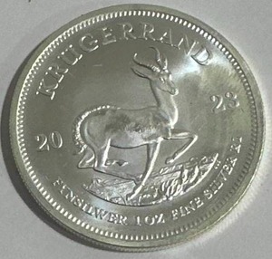 lot 19 image: 1oz .999 Silver Krugerrand