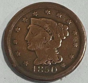 1850 Large Cent Penny