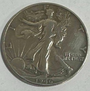 lot 36 image: 1946 Walking Liberty Half Dollar