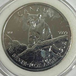 lot 37 image: 1oz .999 Silver Limited Edition Canadian Wildlife Round