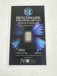 lot 39 image: 1 Gram .999 Silver Bar