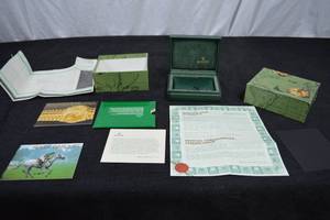 lot 18 image: ROLEX BOX AND CARDS