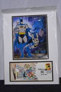 lot 19 image: DC COMICS BATMAN STAMP ART