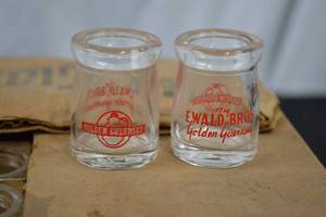 lot 26 image: VINTAGE EWALD BROS CREAMER JARS - A PIECE OF MINNESOTA HISTORY