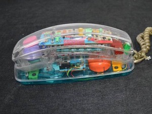 lot 98 image: VINTAGE UNISONIC CLEAR TELEPHONE - 1980S