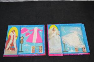 lot 76 image: Vintage 1970 Topper Dawn Doll Fashion Sets NRFB
