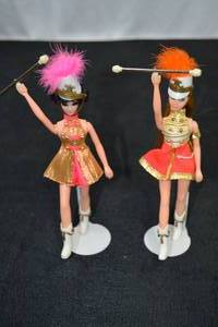 lot 81 image: RARE Vintage Dawn and Kip Majorette Fashion Dolls, 1971