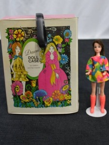 lot 84 image: Vintage Angie Doll with Dawn Doll Clothing Case and Much More