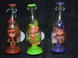 lot 89 image: Rare 1967 Liddle Kola Kiddles in Original Bottles
