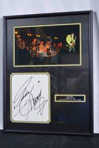 Autographed Eddie Money Memorabilia Plaque
