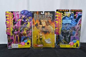 lot 191 image: Vintage Wildcats and Hercules Action Figures NRFB