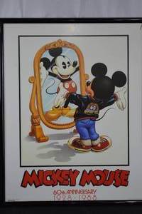 lot 199 image: Mickey Mouse 60th Anniversary Poster in Frame