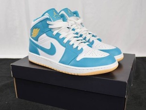 lot 211 image: Nike Air Jordan 1 Mid-Top Aquatone Shoe