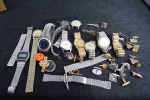 lot 261 image: Vintage Watch And Cuff Link Collection