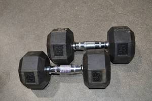 lot 267 image: 25 Pound Dumbbell Weights