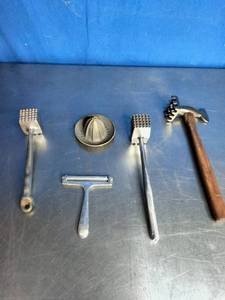 lot 31 image: Vintage Meat Tenderizers and more
