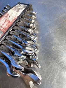 lot 68 image: Set of Metric Open and Box End Wrenches