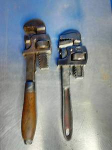 lot 71 image: 2 Vintage Pipe Wrenches