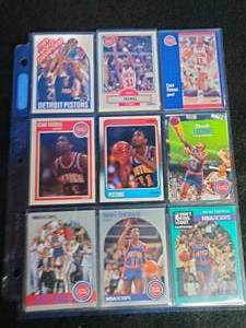 lot 82 image: Isiah Thomas Cards