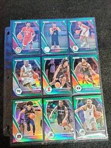 lot 85 image: 2021 Panini Basketball Draft Picks Green Border