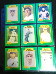 lot 103 image: 9 All Time Greats Cards