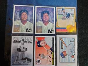 lot 106 image: 6 Micky Mantel Cards