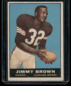 lot 7 image: Jim Brown 1961 Topps #71 Vintage Football Card