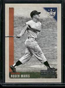 lot 49 image: Roger Maris 99 2022 Diamond Dings #9 Numbered 5599 Artists Proof Baseball Card