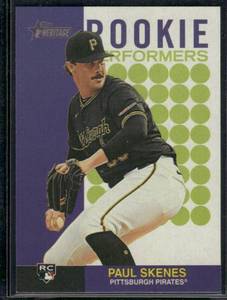 lot 51 image: Paul Skenes RC 2024 Topps Heritage Rookie Performers #RP-15 Baseball Card
