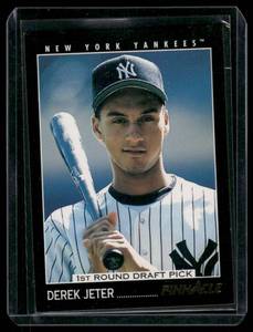 lot 58 image: Derek Jeter RC 1993 Pinnacle Score #457 Rookie Baseball Card