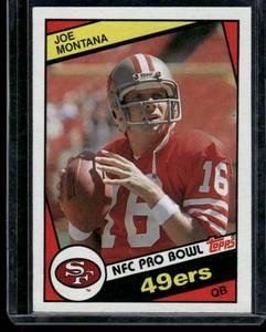 lot 64 image: Joe Montana 1984 Topps #358 Vintage Football Card
