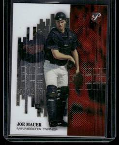 lot 71 image: Joe Mauer RC 1999 2002 Topps Pristine #152 Numbered 15281999 Rookie Minnesota Twins Baseball Card