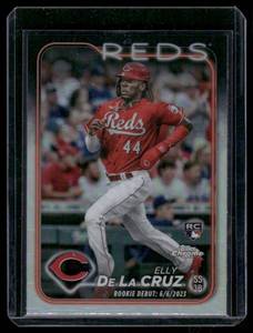 lot 89 image: Elly De La Cruz RC Refractor 2024 Topps #USC150 Rookie Baseball Card