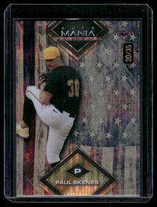 lot 98 image: Paul Skenes RC Pulsar 35 2023 Wild Card Auto Manie #AMAD-PS Numbered 3035 Rookie Baseball Card