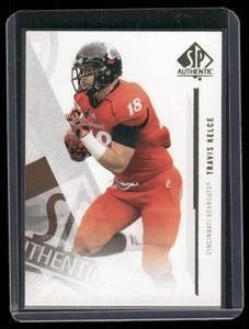 lot 101 image: Travis Kelce RC 2013 SP Authentic #95 Rookie Football Card