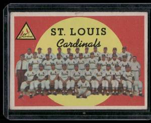 lot 121 image: 1959 Topps St. Louis Cardinals #223 Vintage Baseball Card