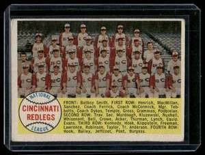 lot 127 image: 1958 Cincinnati Reds #428 Vintage Baseball Card