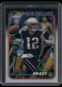 lot 134 image: Tom Brady Refractor 2024 Topps Chrome #120 Football Card
