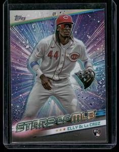 lot 148 image: Elly De La Cruz RC 2024 Topps Stars of the MLB #SMLB-23 Rookie Baseball Card