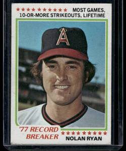 lot 151 image: Nolan Ryan 1978 Topps #6 Vintage Baseball Card