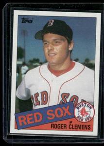 lot 159 image: Roger Clemens RC 1985 Topps #181 Rookie Baseball Card