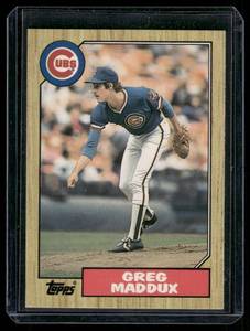 lot 162 image: Greg Maddux RC 1987 Topps Traded #70T Rookie Baseball Card
