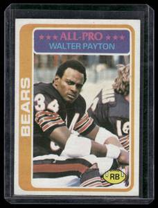 lot 166 image: Walter Payton 1978 Topps #200 Vintage Football Card