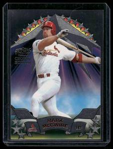 lot 168 image: Mark McGwire Die Cut 1998 Pacific Crown Royale All-Star #18 Baseball Card