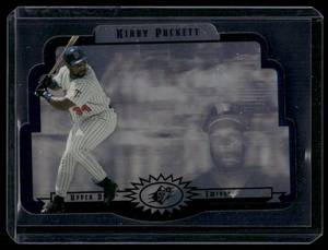 lot 169 image: Kirby Puckett Die Cut 1996 Upper Deck SPx Minnesota Twins Baseball Card