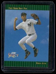 lot 174 image: Derek Jeter RC 1992 Score Select #360 Rookie Baseball Card